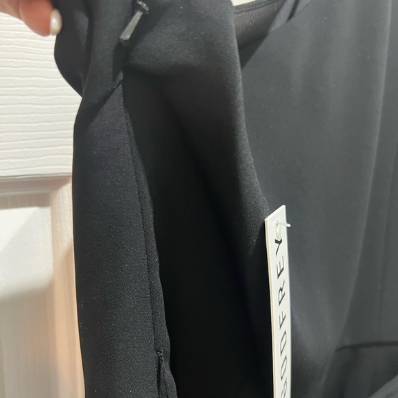 Jay Godfrey Nadine Jumpsuit in Black Size 6 NWT One Shoulder straight leg - Picture 11 of 13